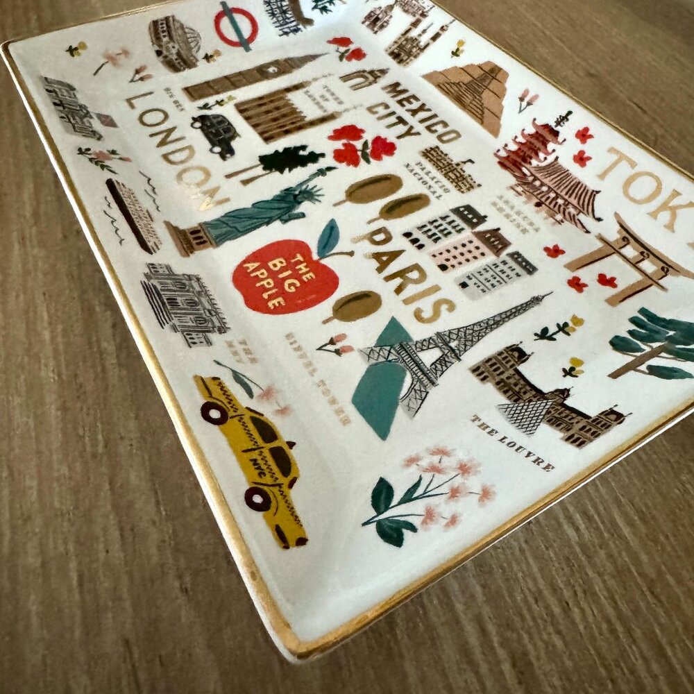 Rifle Paper Co. Bon Voyage Catchall Tray - Picture 4 of 4